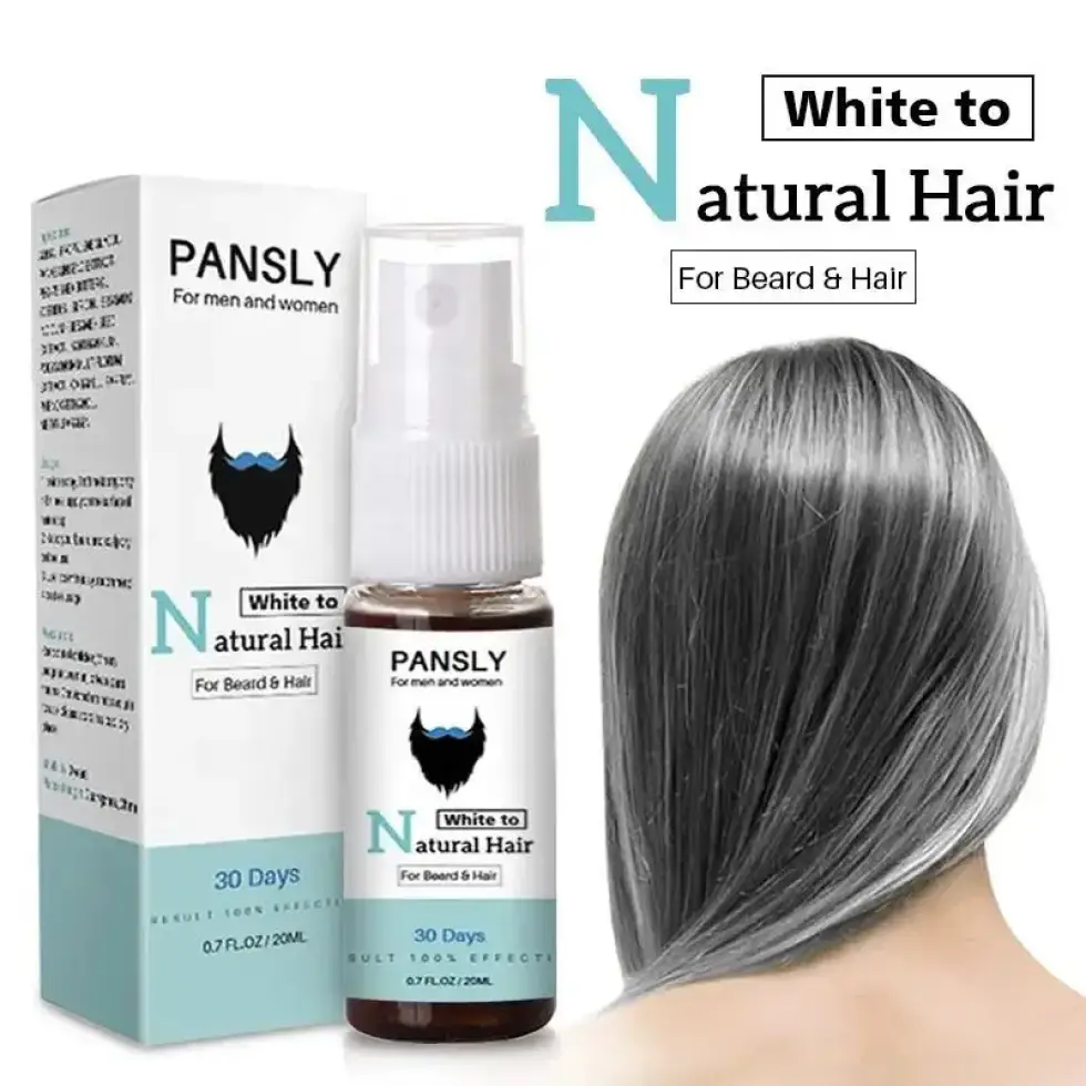 PANSLY White to Natural Hair & Beard Spray