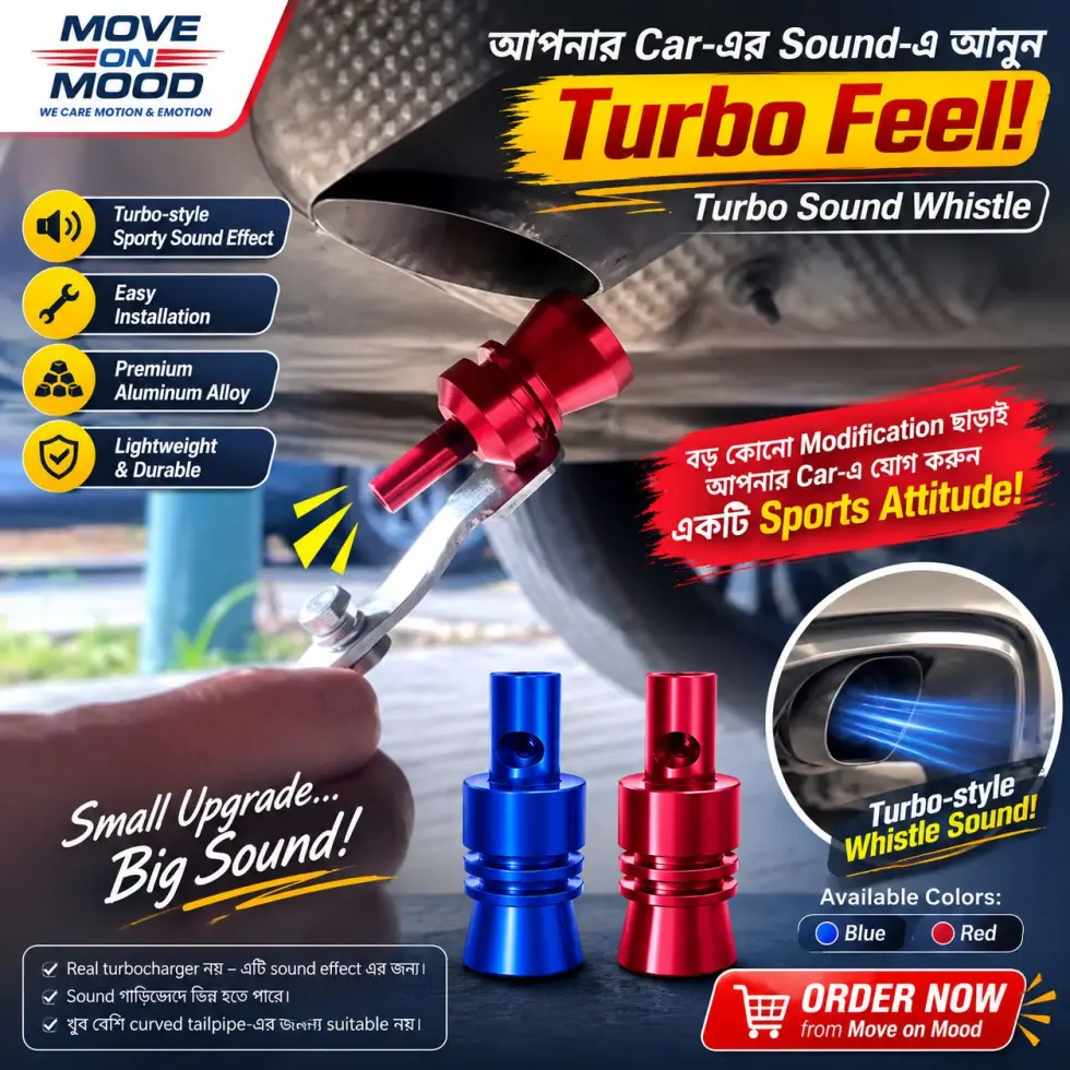 Universal Turbo Sound Whistle – Car Exhaust Turbo Sound Simulator | Aluminum Alloy