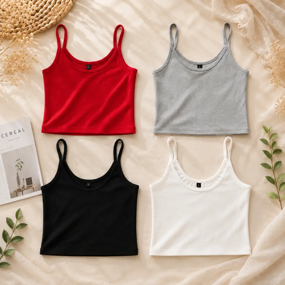 Padded Crop Top 4 pcs combo