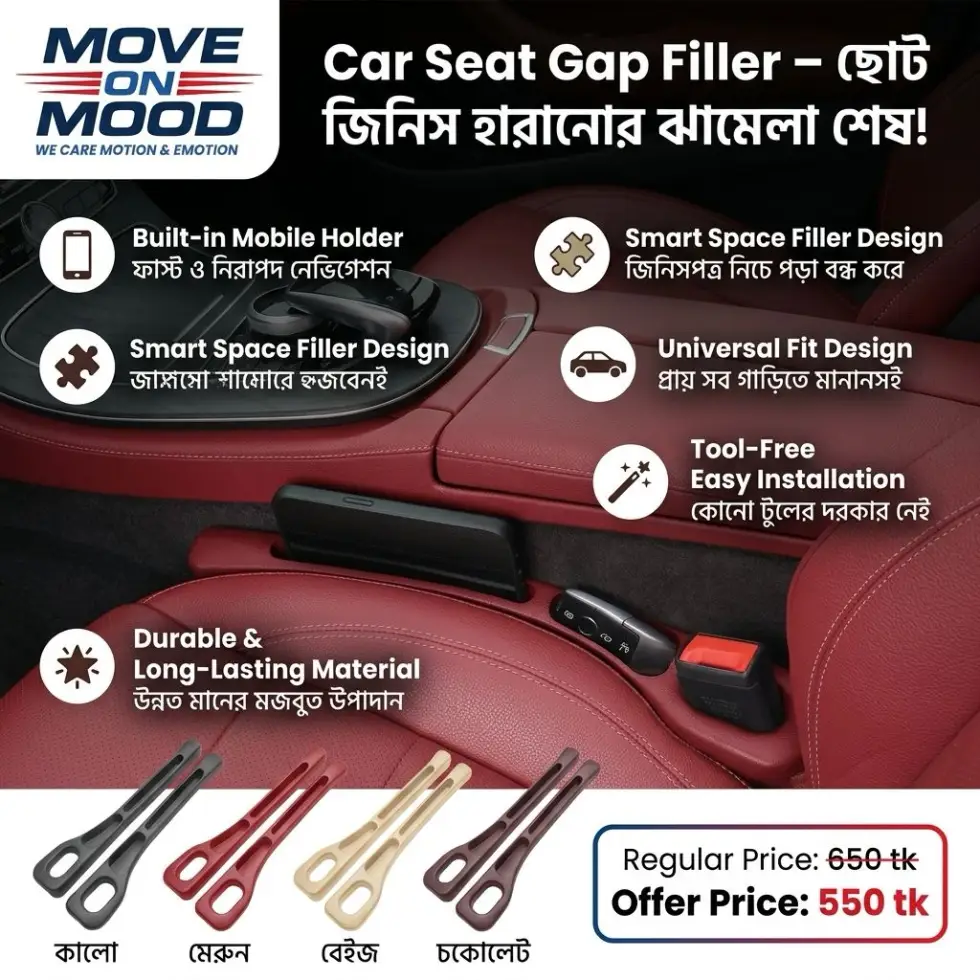 Car Seat Gap Filler with Mobile Holder